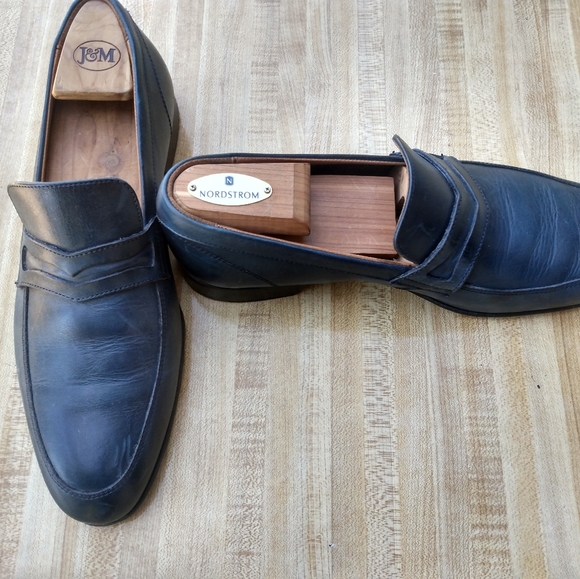 Massimo Matteo Mens Rare Blue Dress Slipon Loafer Shoes Size 7.5M (54)